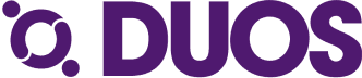 Duos Inc. Purple Logo