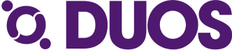 Duos Inc. Purple Logo